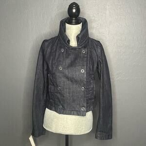 Adriano Goldschmied Stand Collar Denim Jacket